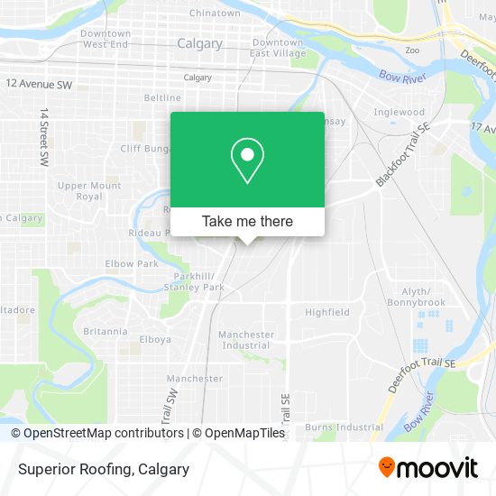 Superior Roofing map