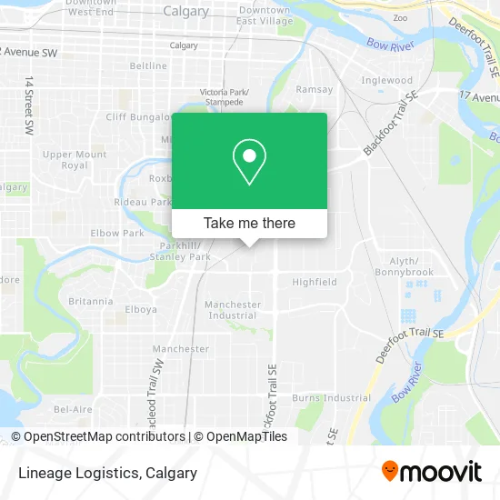 Lineage Logistics map