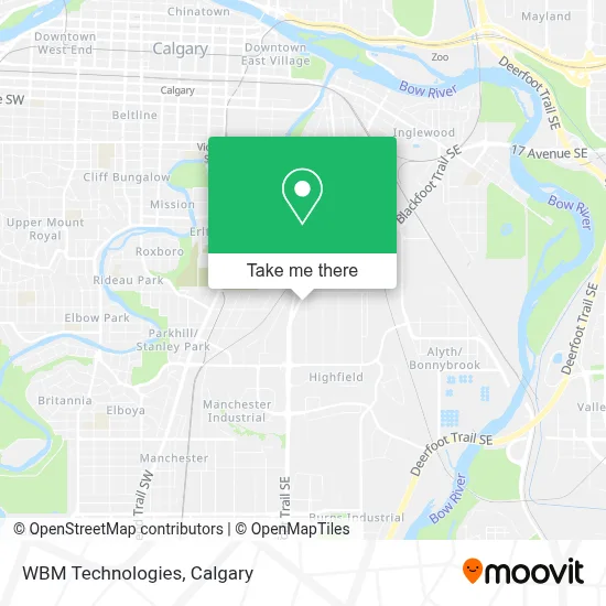 WBM Technologies map