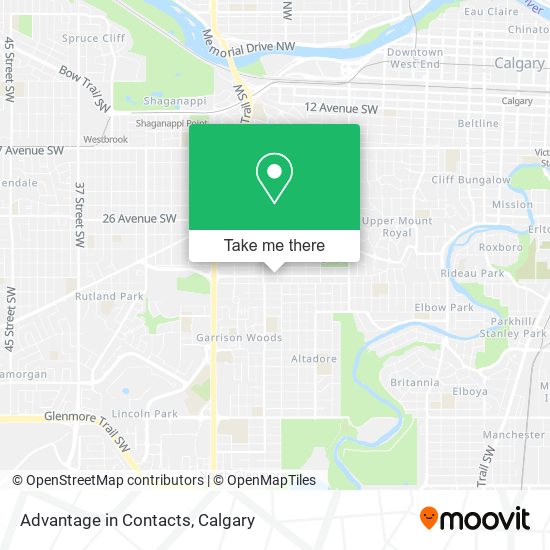 Advantage in Contacts map