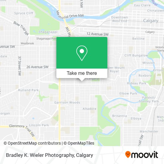 Bradley K. Wieler Photography map