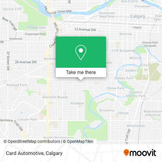 Card Automotive map