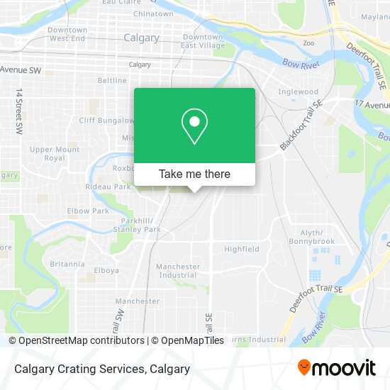 Calgary Crating Services map
