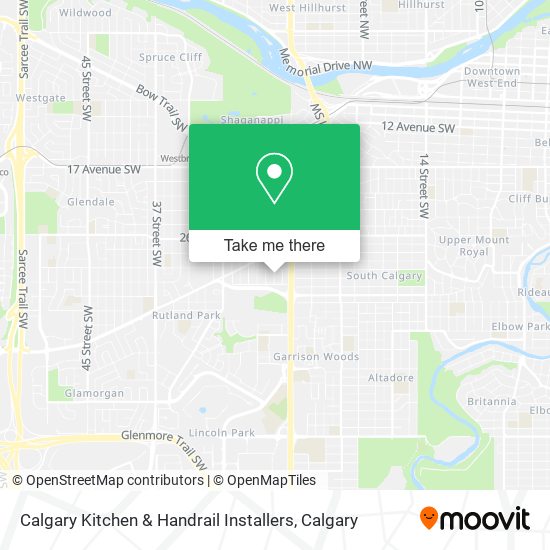 Calgary Kitchen & Handrail Installers map