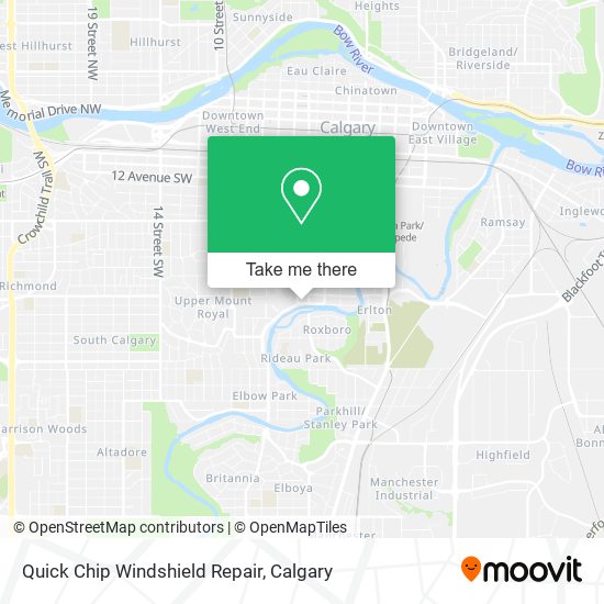 Quick Chip Windshield Repair map