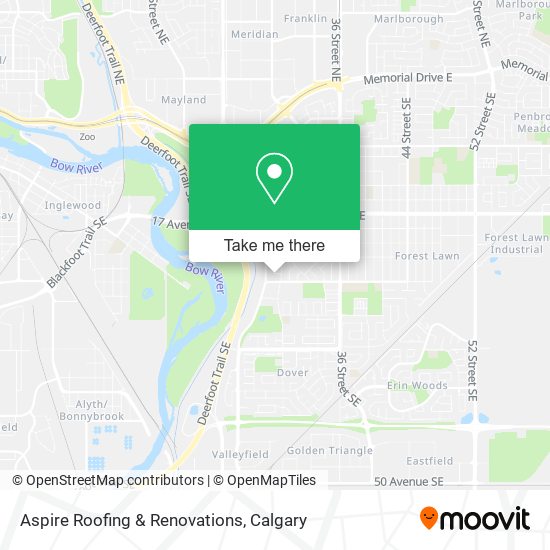 Aspire Roofing & Renovations map