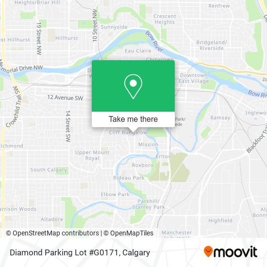 Diamond Parking Lot #G0171 map