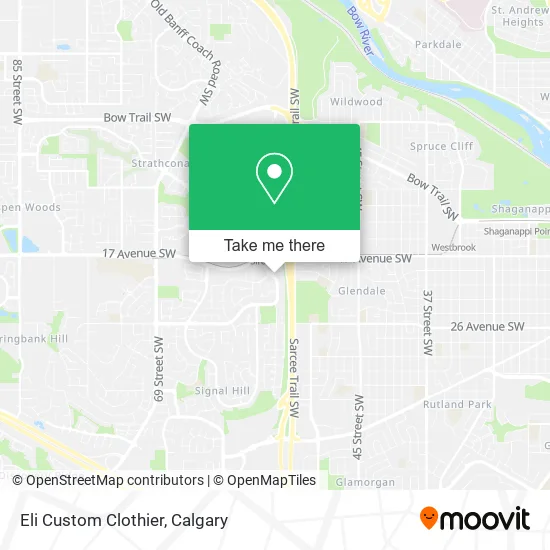 Eli Custom Clothier map