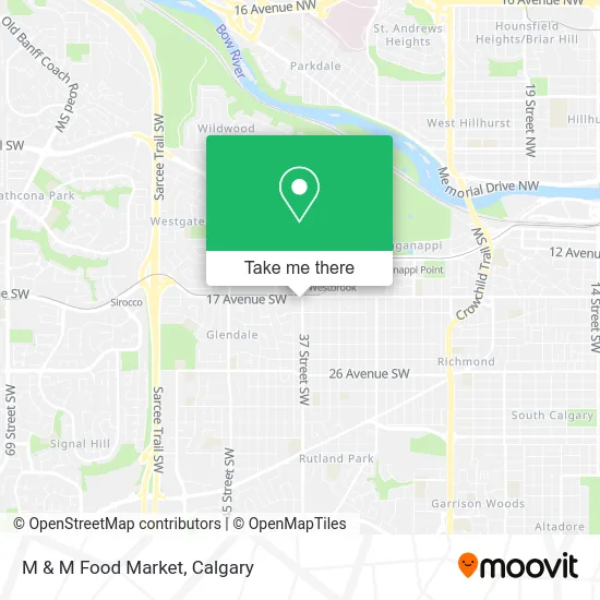 M & M Food Market map