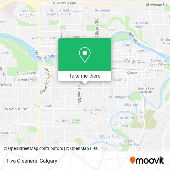 Tiva Cleaners map