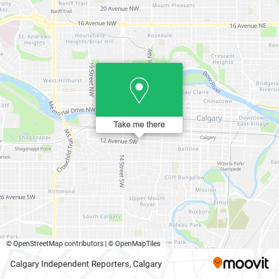 Calgary Independent Reporters map