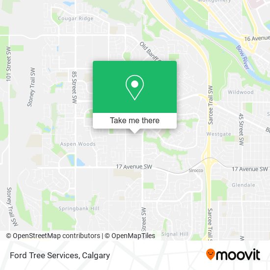 Ford Tree Services map