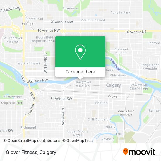 Glover Fitness map