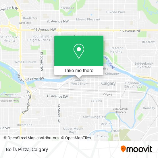 Bell's Pizza map