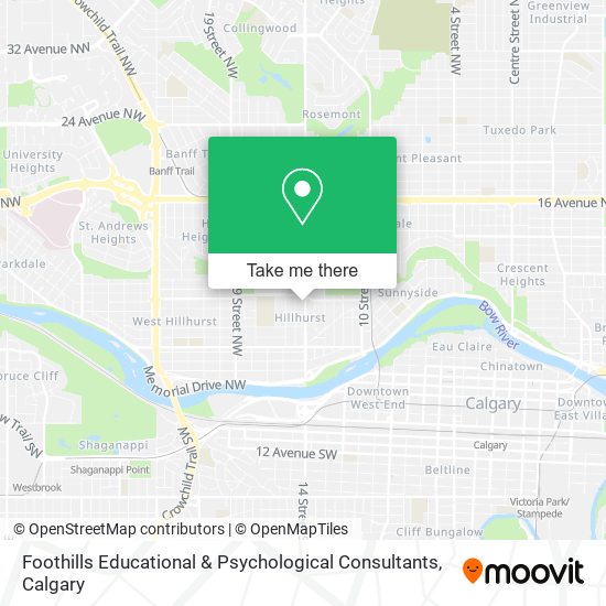 Foothills Educational & Psychological Consultants map