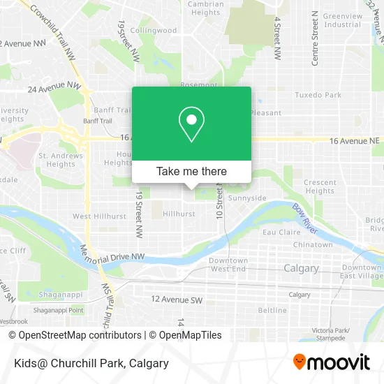 Kids@ Churchill Park map