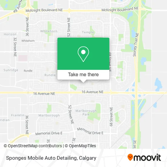 Sponges Mobile Auto Detailing map