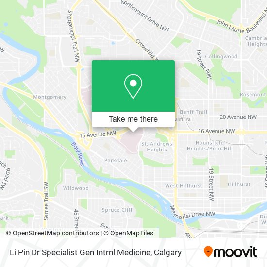 Li Pin Dr Specialist Gen Intrnl Medicine map