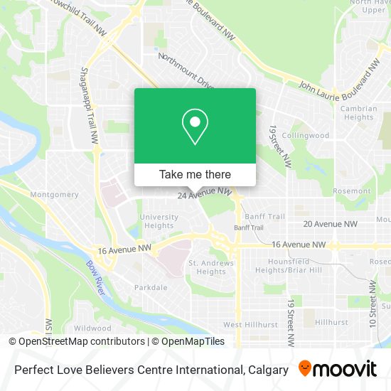 Perfect Love Believers Centre International map