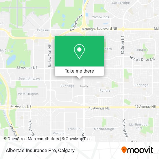 Alberta's Insurance Pro map