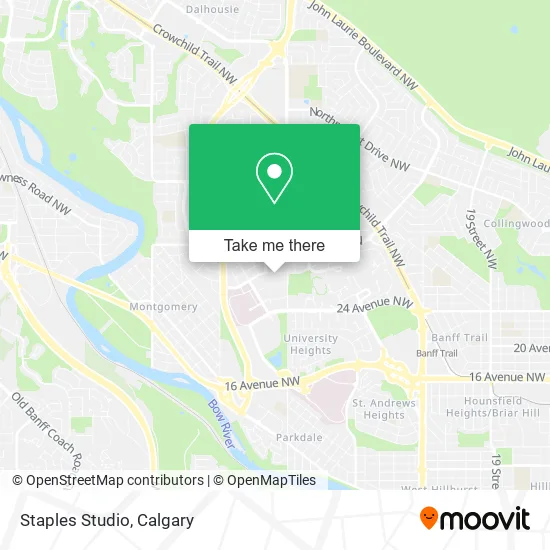 Staples Studio map