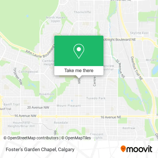 Foster's Garden Chapel plan