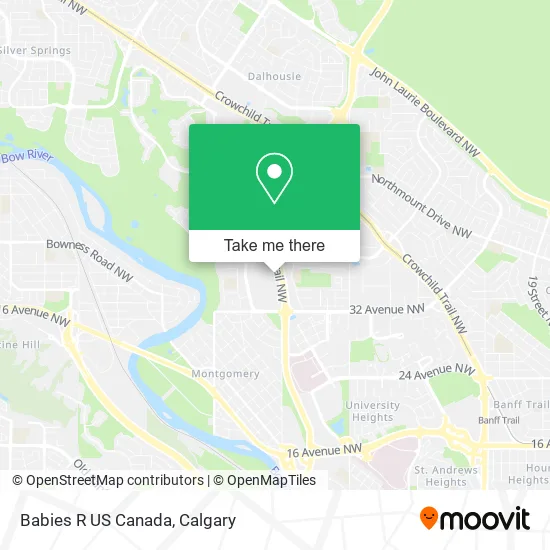 Babies R US Canada map