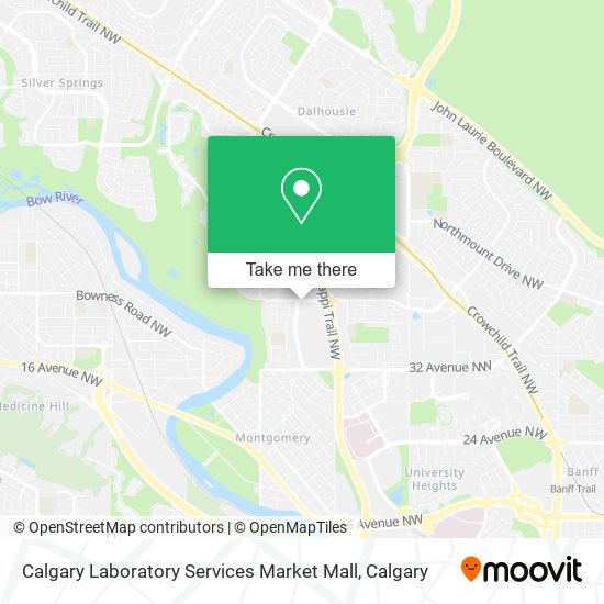 Calgary Laboratory Services Market Mall map