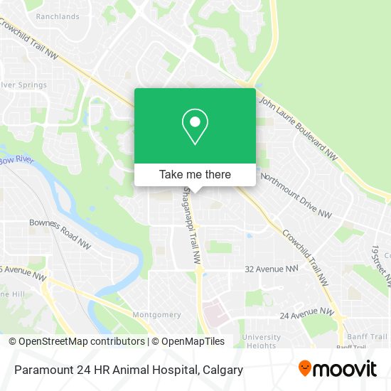 Paramount 24 HR Animal Hospital map