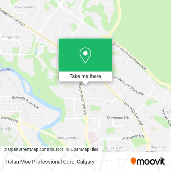 Relan Moe Professional Corp map