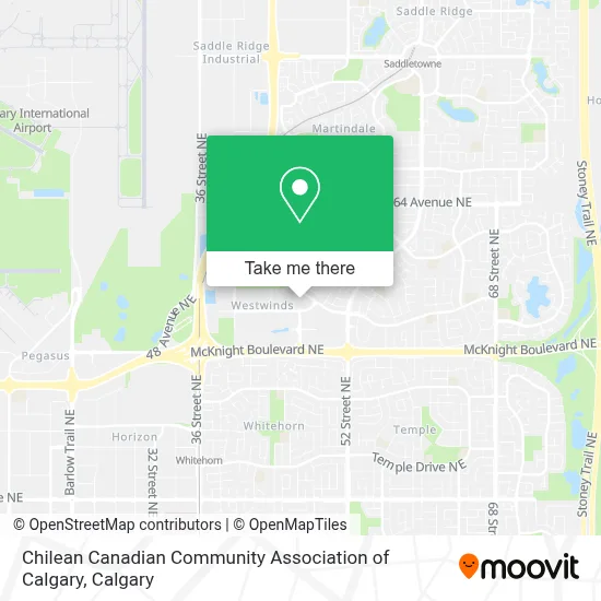 Chilean Canadian Community Association of Calgary map