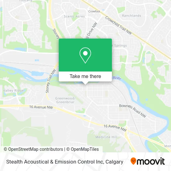 Stealth Acoustical & Emission Control Inc map