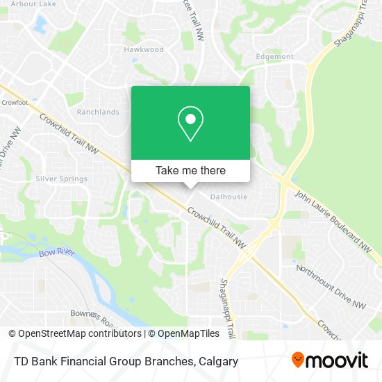 TD Bank Financial Group Branches map