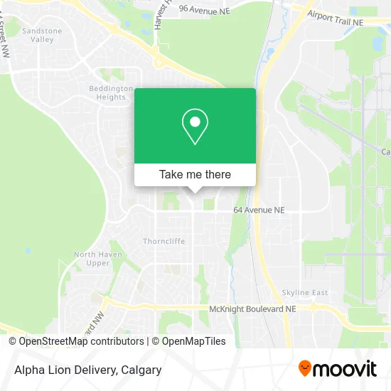 Alpha Lion Delivery map