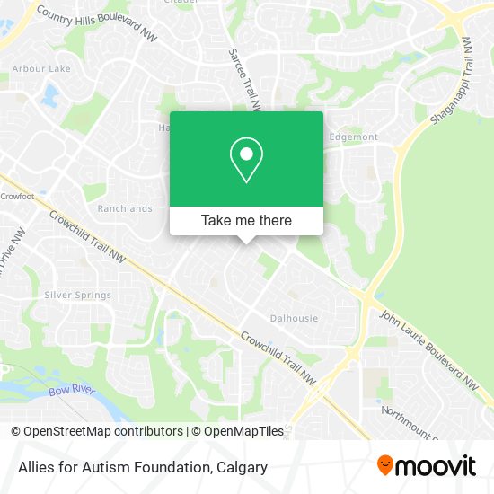 Allies for Autism Foundation map