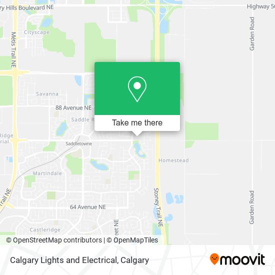 Calgary Lights and Electrical map