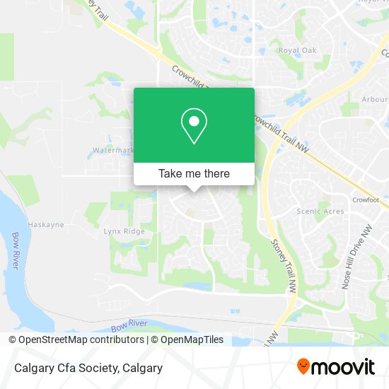 Calgary Cfa Society map