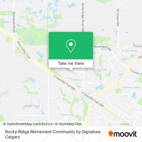 Rocky Ridge Retirement Community by Signature map