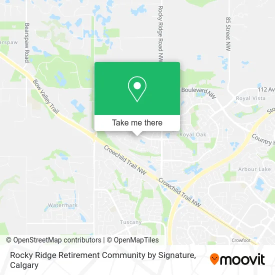 Rocky Ridge Retirement Community by Signature map
