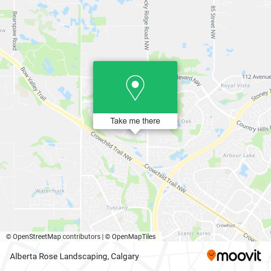 Alberta Rose Landscaping map
