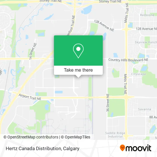 Hertz Canada Distribution map