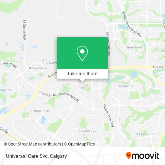 Universal Care Svc map