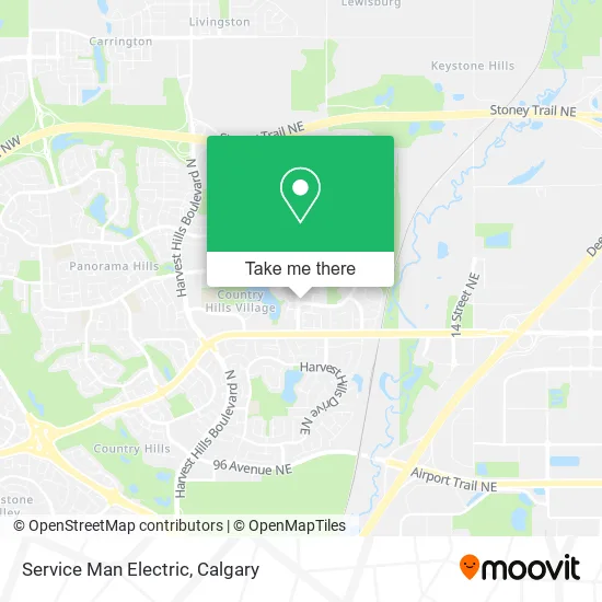Service Man Electric map