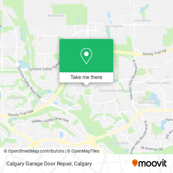 Calgary Garage Door Repair map