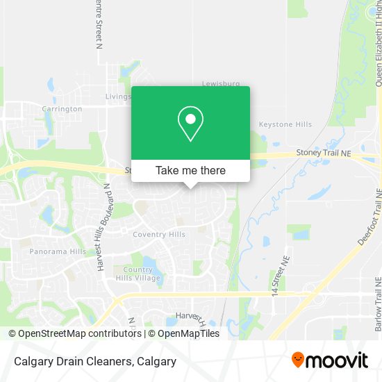 Calgary Drain Cleaners map