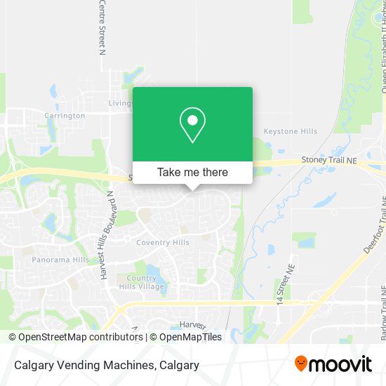 Calgary Vending Machines map