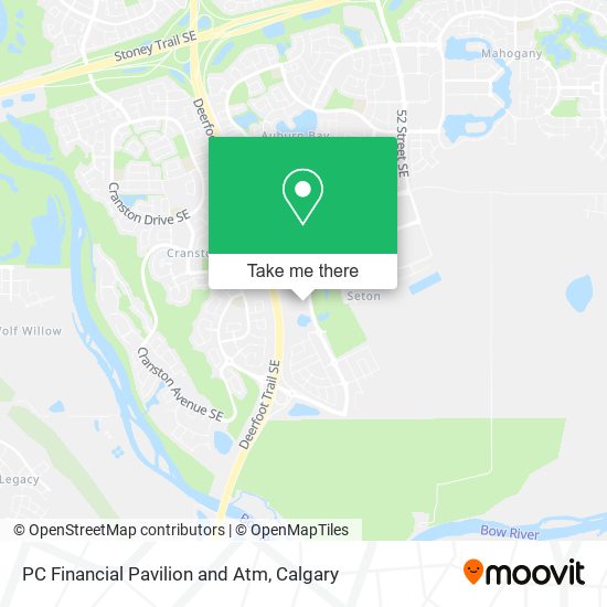 PC Financial Pavilion and Atm map