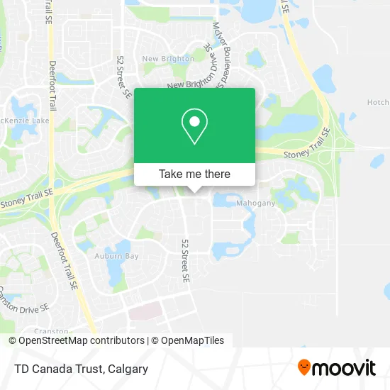 TD Canada Trust map