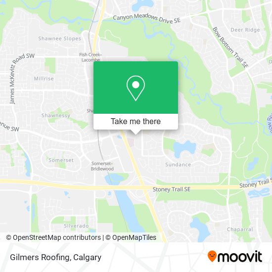 Gilmers Roofing map