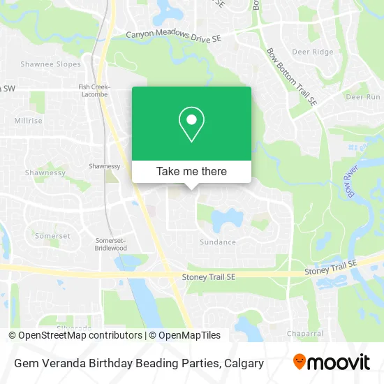 Gem Veranda Birthday Beading Parties map